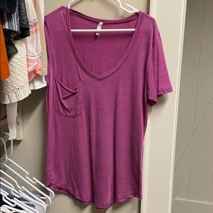 Z Supply short sleeve slub v neck